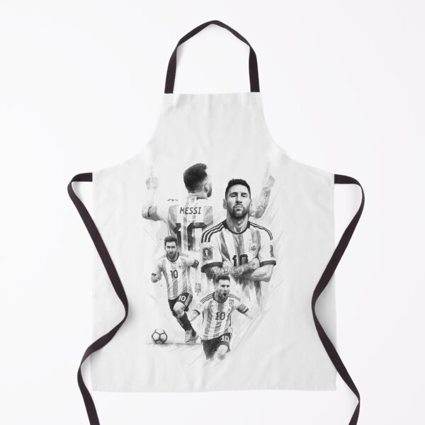 Item preview, BLACK WHITE Lionel Messi watercolor illustration designed and sold by sabartgunpla.