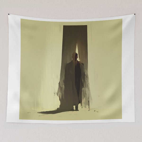 Item preview, Mysterious Figure Behind Curtains designed and sold by Christian Weiss.