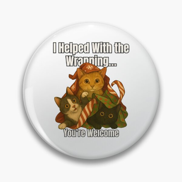 Item preview, Wrapping Helper Cats – Funny Christmas Gift-Wrapping Chaos designed and sold by SVALANART.