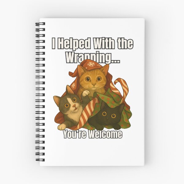 Item preview, Wrapping Helper Cats – Funny Christmas Gift-Wrapping Chaos designed and sold by SVALANART.