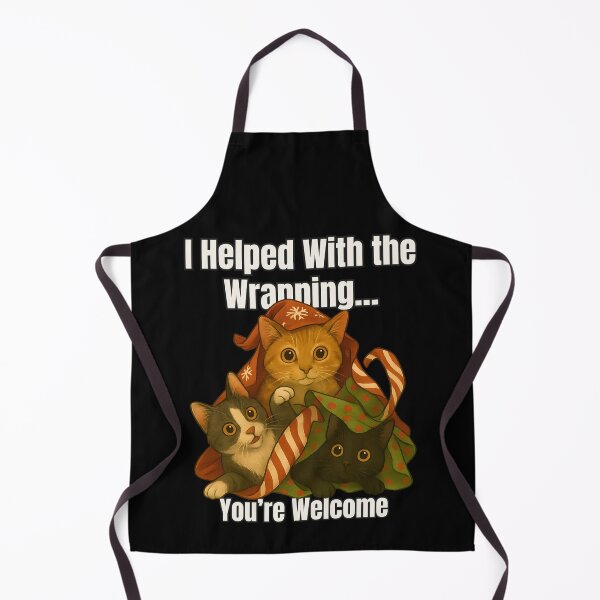 Item preview, Wrapping Helper Cats – Funny Christmas Gift-Wrapping Chaos designed and sold by SVALANART.