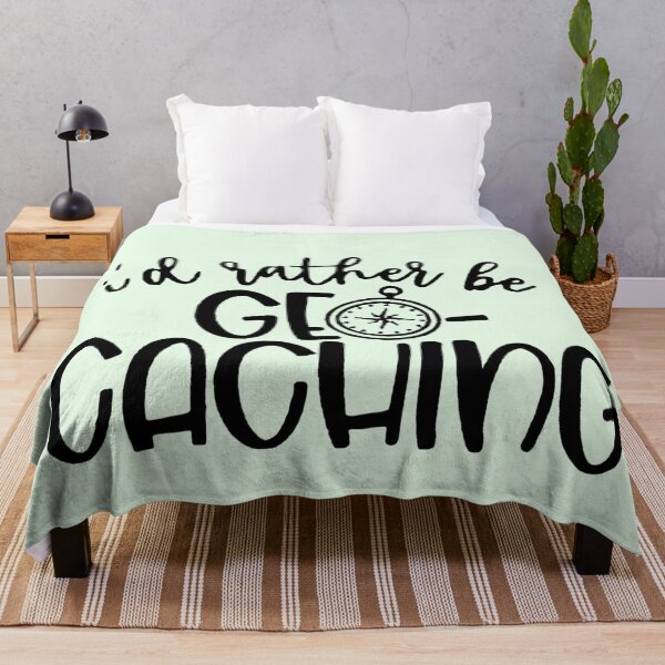 Item preview, I’d Rather Be Geocaching Apparel & Home Decor | Fun Geocacher Gifts for Adventure Lovers designed and sold by Compass and a Camera.