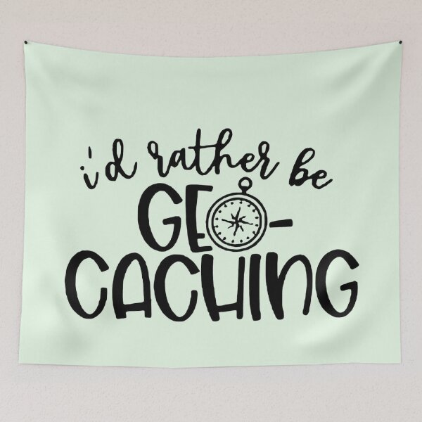 Item preview, I’d Rather Be Geocaching Apparel & Home Decor | Fun Geocacher Gifts for Adventure Lovers designed and sold by Compass and a Camera.