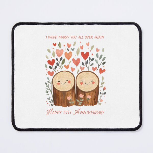 Item preview, I Wood Marry You All Over Again Happy 5th Anniversary designed and sold by stephenflashart.