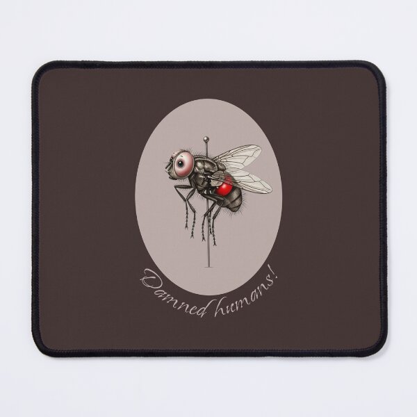 Item preview, Damned Humans! - Fly Pole Dancer Humorous Tattoo Art designed and sold by KiwiRider.
