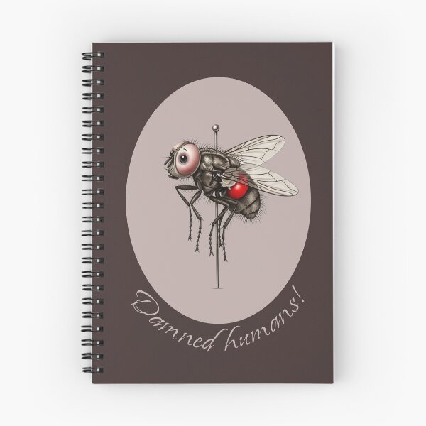 Item preview, Damned Humans! - Fly Pole Dancer Humorous Tattoo Art designed and sold by KiwiRider.