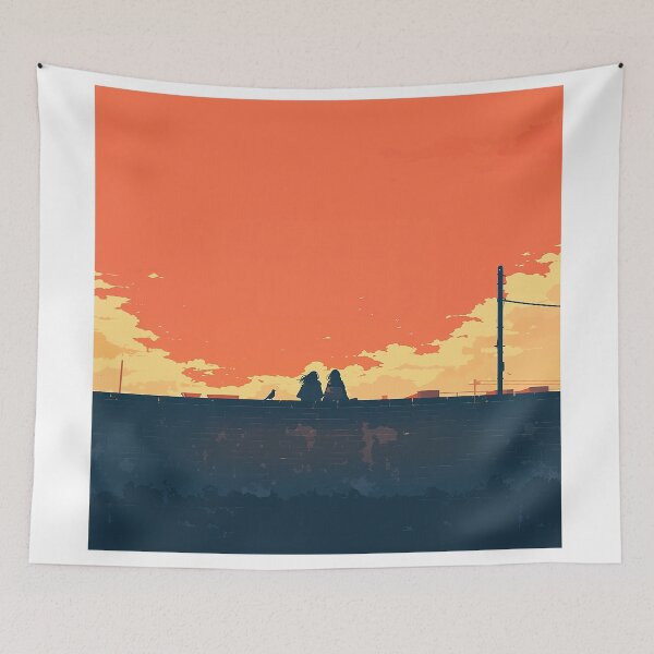Item preview, Girls Watching Sunset Together designed and sold by Christian Weiss.
