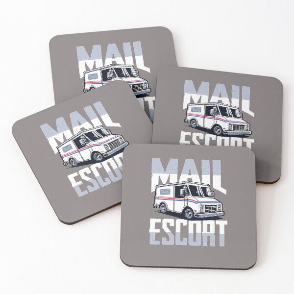 Item preview, MAIL-ESCORT-FUN-DELIVERY-TRUCK--POSTAL-SERVICE-HUMOR-T-SHIRT designed and sold by DietfriedWekauf.