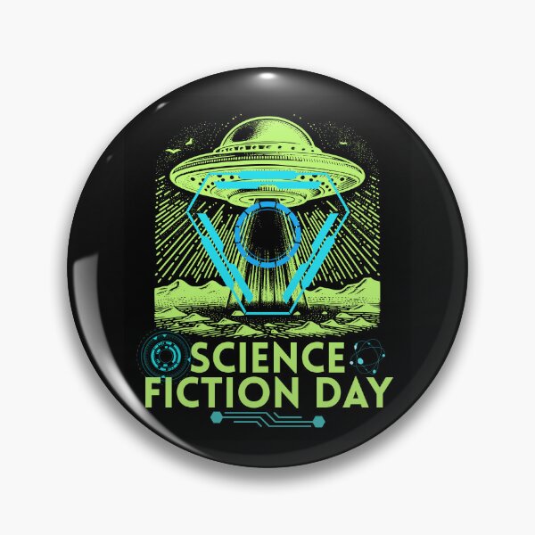 Item preview, Science Fiction Day Neon Green Spaceship Design designed and sold by EarthArtDesigns.