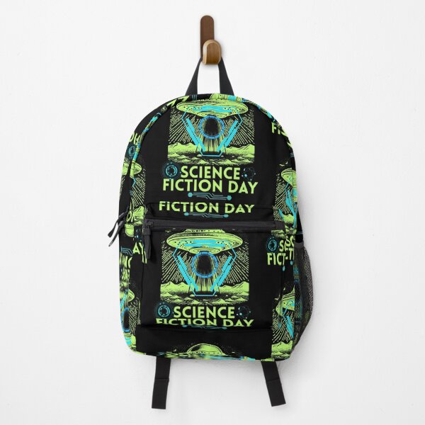 Item preview, Science Fiction Day Neon Green Spaceship Design designed and sold by EarthArtDesigns.