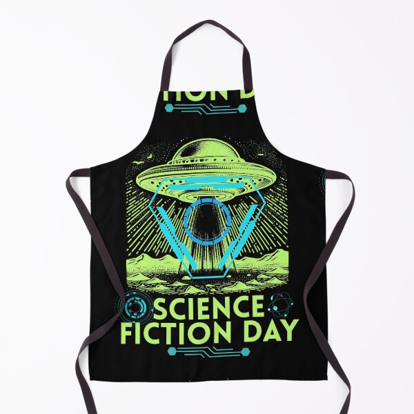 Item preview, Science Fiction Day Neon Green Spaceship Design designed and sold by EarthArtDesigns.