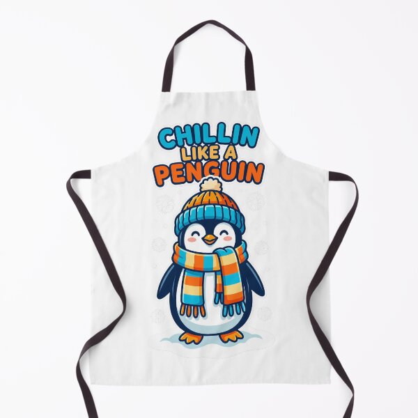 Item preview, CHILLIN LIKE A PENGUIN Cute Winter Bird designed and sold by Quillway.