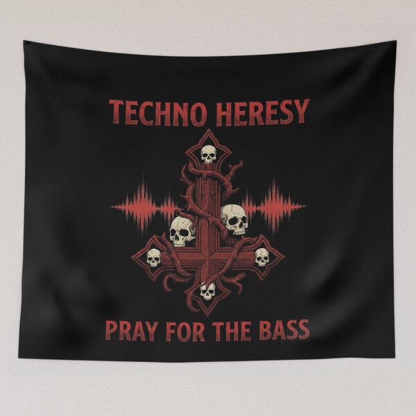Item preview, Techno Heresy Pray For The Bass designed and sold by k3rstman1.