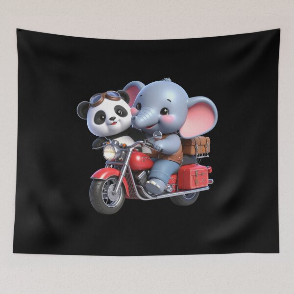 Item preview, Elephant with Best friend baby panda T-shirt designed and sold by Alicjareign.