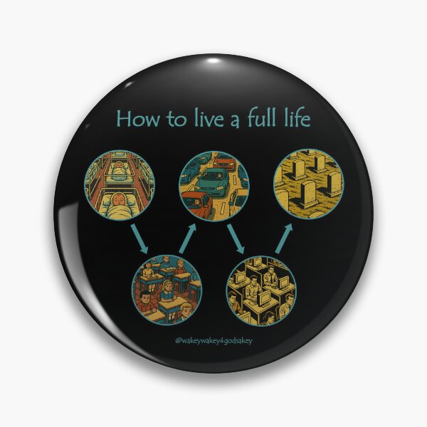 Item preview, How To Live A Full Life designed and sold by WakeyWakeySakey.