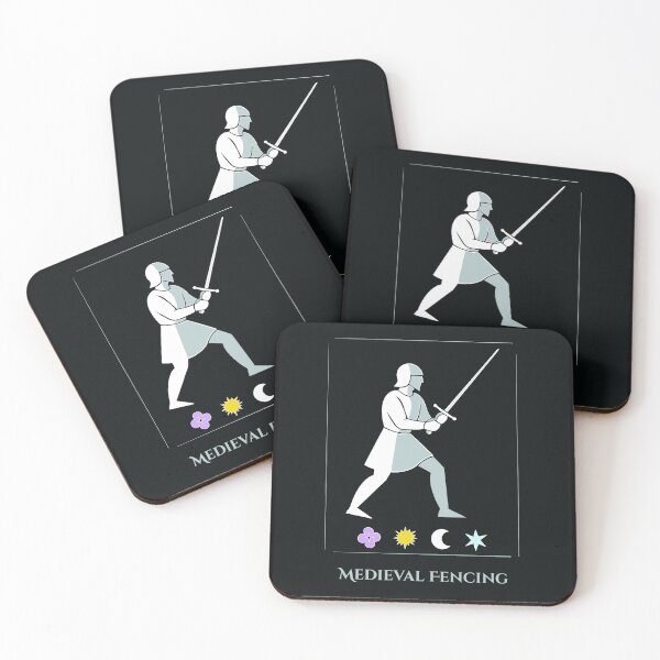 Item preview, Medieval Fencing – Knight Stance Minimalist Design designed and sold by Sklines Art | Mrz Danelli.