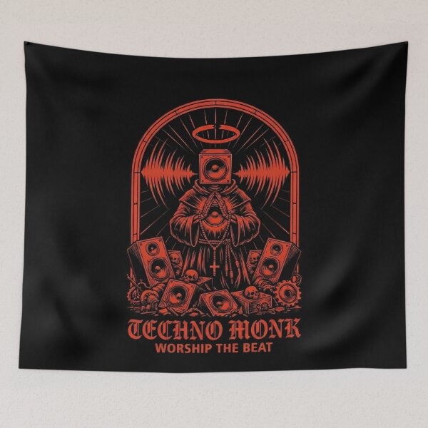Item preview, Techno Monk Worship The Beat Music Rave designed and sold by k3rstman1.