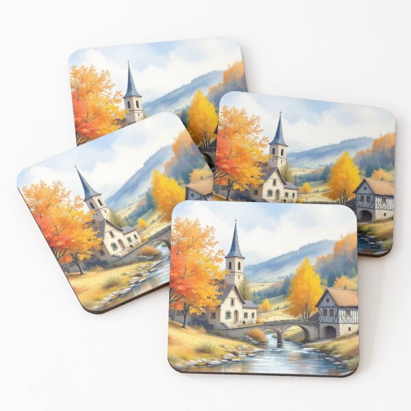 Item preview, Church in the valley (Cantal - France) designed and sold by jefboutique6150.