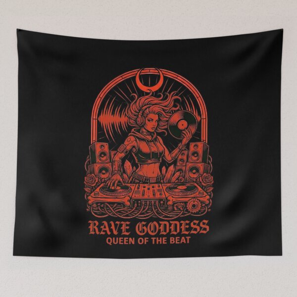 Item preview, Rave Goddess Techno DJ Queen Beat designed and sold by k3rstman1.