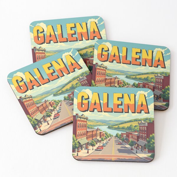Item preview, Galena, Illinois, USA: Vintage-Style Painterly Travel Poster designed and sold by LSVart.