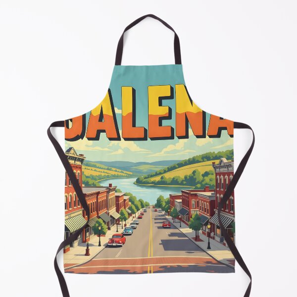 Item preview, Galena, Illinois, USA: Vintage-Style Painterly Travel Poster designed and sold by LSVart.