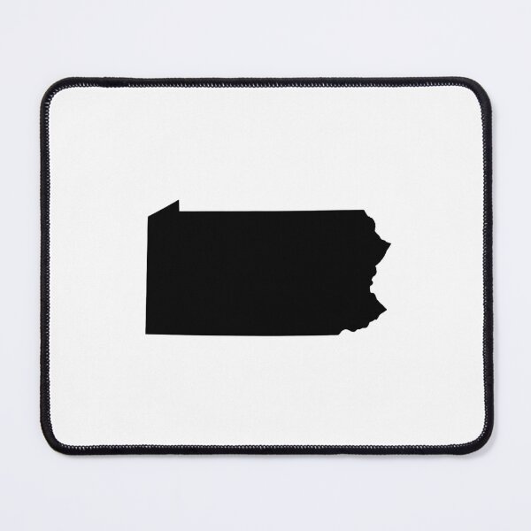 Item preview, Pennsylvania Map Silhouette – Minimal Black designed and sold by Paper Drip.
