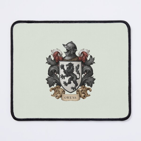 Item preview, Owens Coat of Arms Medieval Knight Emblem designed and sold by Rocky Mountain Artistry.