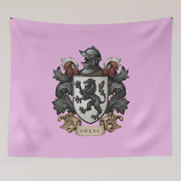 Item preview, Owens Coat of Arms Medieval Knight Emblem designed and sold by Rocky Mountain Artistry.
