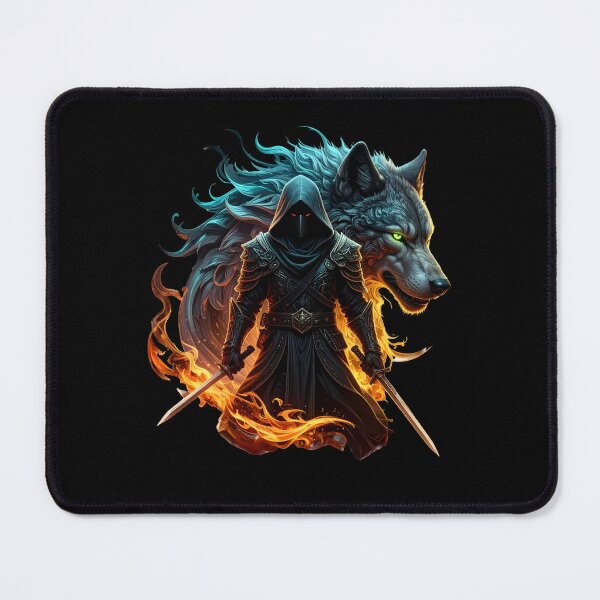 Item preview, The assassin's and guardian wolf T-shirt designed and sold by Alicjareign.