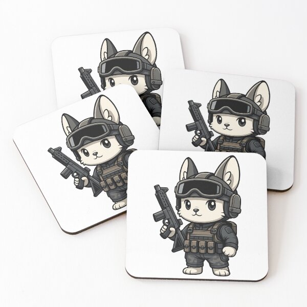 Item preview, Cute Tactical Bunny Operator Military Animal designed and sold by k3rstman1.