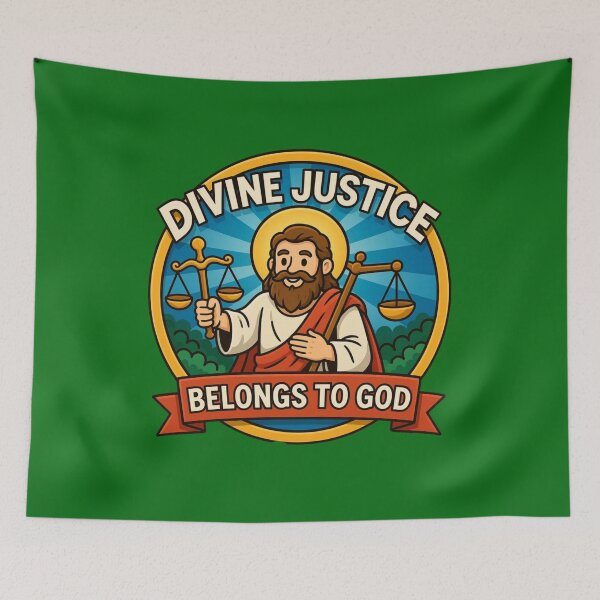 Item preview,  War Belongs to God | Cute Comic 3D Christian Label Art ,  designed and sold by PaintMeWorld.