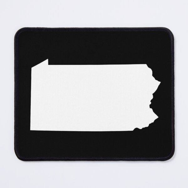 Item preview, Pennsylvania Map Silhouette – Minimal White designed and sold by Paper Drip.