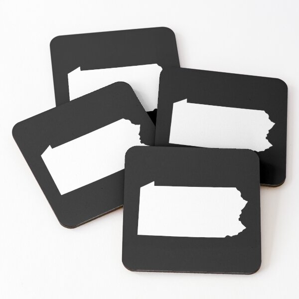 Item preview, Pennsylvania Map Silhouette – Minimal White designed and sold by Paper Drip.