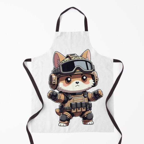 Item preview, Cute Tactical Dog Soldier Military Cartoon designed and sold by k3rstman1.