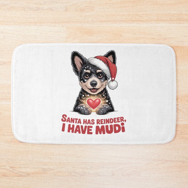 Item preview, Santa Has Reindeer I Have Mudi Cute Mudi Christmas Gif designed and sold by Slaw-Creation.