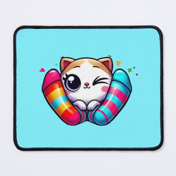 Item preview, Cute kitty in striped socks designed and sold by Shs-Kenya.