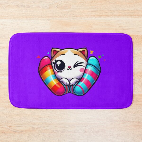 Item preview, Cute kitty in striped socks designed and sold by Shs-Kenya.