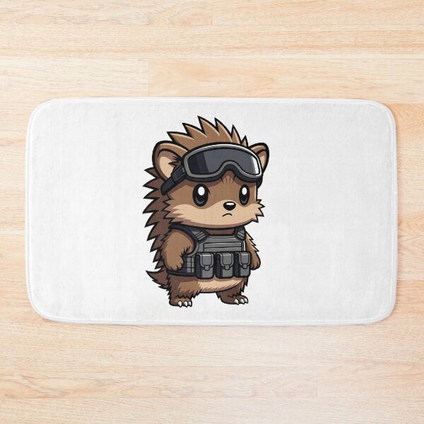 Item preview, Cute Tactical Hedgehog Gamer designed and sold by k3rstman1.