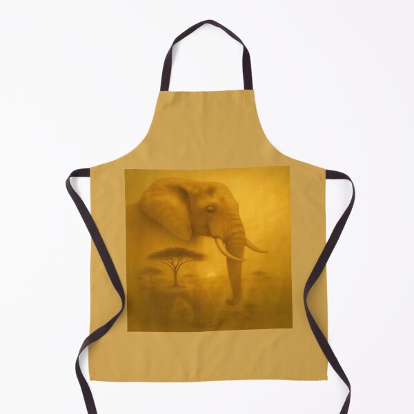 Item preview, Elephant of Dawn – Golden Savannah Spirit | GeoWild Designs designed and sold by GeoWild Designs.