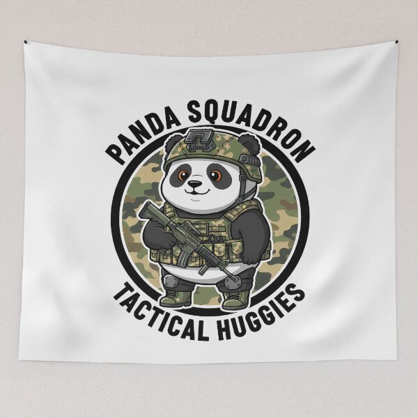Item preview, Panda Squadron Tactical Huggies Military Bear designed and sold by k3rstman1.