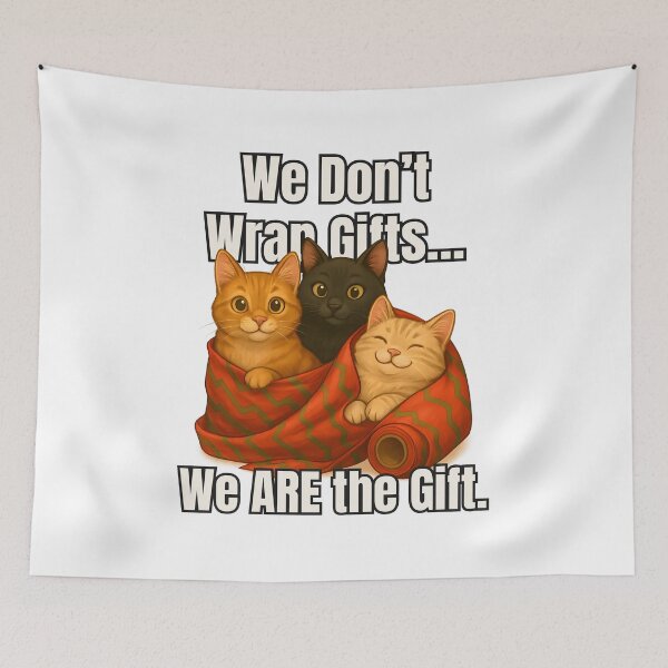 Item preview, Christmas Cats in Wrapping Paper – We ARE the Gift designed and sold by SVALANART.