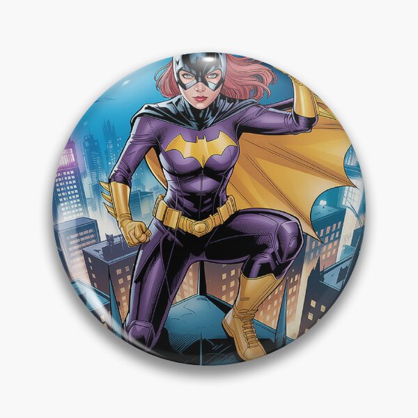 Item preview, Batgirl's Lunar Stand: Gotham's Purple Powerhouse Under the Moon - DC Comics Fan Art designed and sold by Midnight Veil Designs.