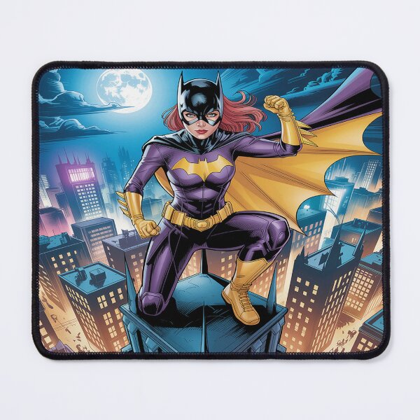 Item preview, Batgirl's Lunar Stand: Gotham's Purple Powerhouse Under the Moon - DC Comics Fan Art designed and sold by Midnight Veil Designs.