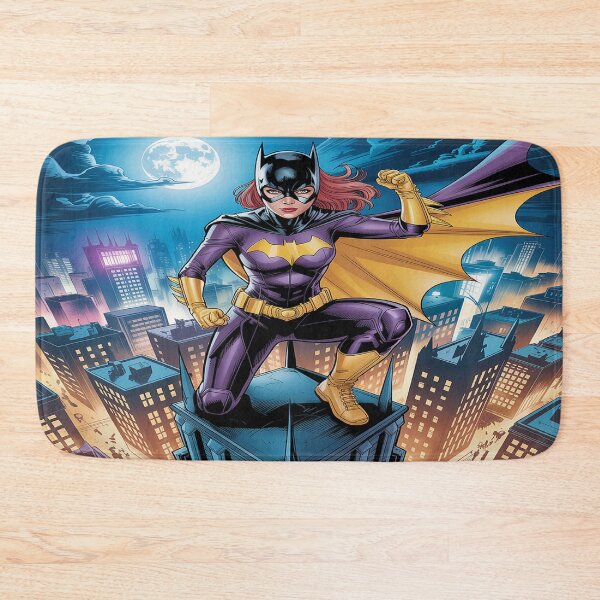 Item preview, Batgirl's Lunar Stand: Gotham's Purple Powerhouse Under the Moon - DC Comics Fan Art designed and sold by Midnight Veil Designs.