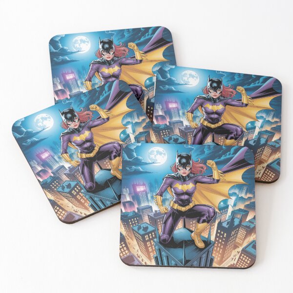 Item preview, Batgirl's Lunar Stand: Gotham's Purple Powerhouse Under the Moon - DC Comics Fan Art designed and sold by Midnight Veil Designs.