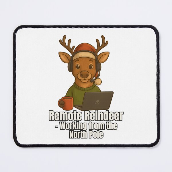 Item preview, Remote Reindeer – Working from the North Pole designed and sold by SVALANART.