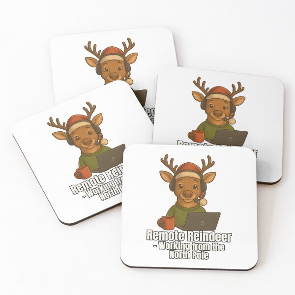 Item preview, Remote Reindeer – Working from the North Pole designed and sold by SVALANART.