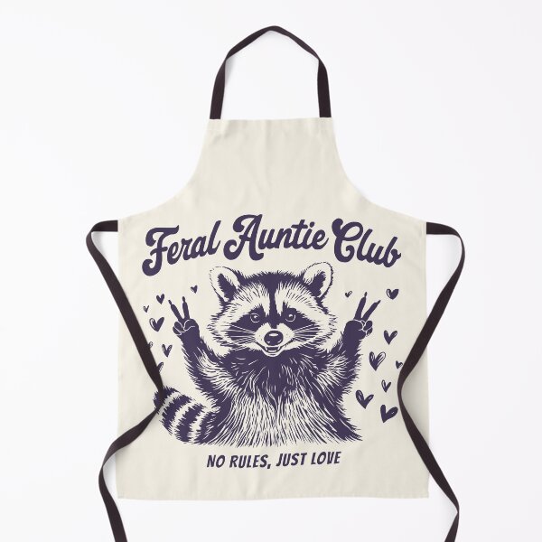 Item preview, Feral Auntie Club Funny Raccoon Aunt Retro designed and sold by Y-Vibes.