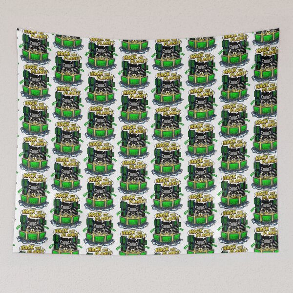 Item preview, Retro Hacker Raccoon Comic Art designed and sold by SholoStudio.