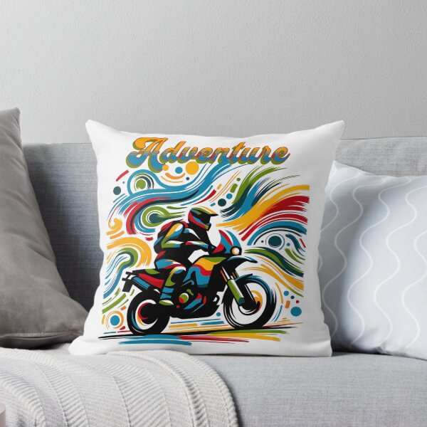 Item preview, Adventure Motorcycle Rider – Abstract Colourful ADV Art designed and sold by Speeddust.